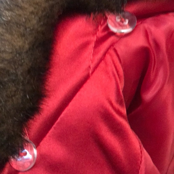 Jones New York Red Sateen Windbreaker Sz M😘 - Picture 5 of 8